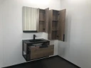 Тумба с раковиной Comforty Бонн 75 00-00001936 подвесная Дуб темный МДФ / ЛДСП