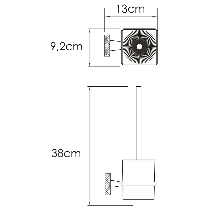 Ершик для унитаза WasserKRAFT Mosel K-46627 Хром