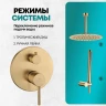 Душевая система Grocenberg GB5099MG-4 Золото матовое