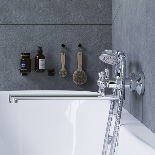 Смеситель для ванны Damixa Retro 239500000 универсальный Хром латунь на стену