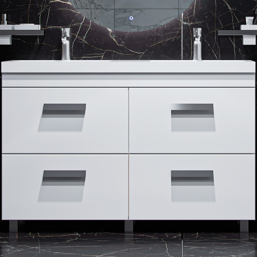 Тумба под раковину Velvex Orlando 120 tn.ORL.CLA.120.4Y Белая матовая