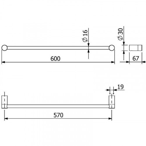 Полотенцедержатель Kludi Vela R 58979N0 Золото брашированное