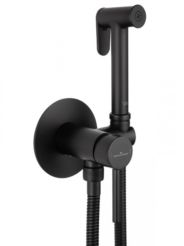 Гигиенический душ со смесителем Wonzon &amp; Woghand Stick WW-88829902-MB цвет Черный матовый
