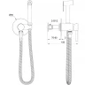Гигиенический душ со смесителем Wonzon & Woghand Stick WW-88829902-MB цвет Черный матовый