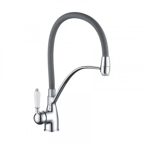 Смеситель для кухни Rose R153 цвет Хром Серый
