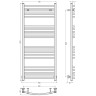 Водяной полотенцесушитель Сунержа Аркус 1200x500 03-0251-1250 Золото нержавеющая сталь