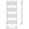 Водяной полотенцесушитель Сунержа Аркус 1200x500 03-0251-1250 Золото нержавеющая сталь