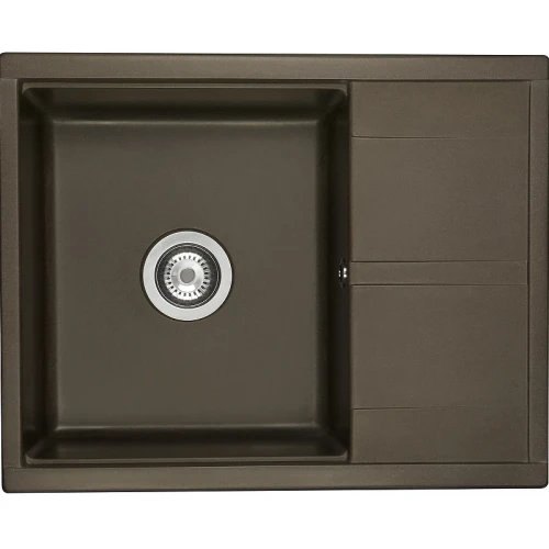 Кухонная мойка Aquaton Делия 65 1A718632DE280 Кофе искусственный камень (литьевой мрамор) встраиваемый