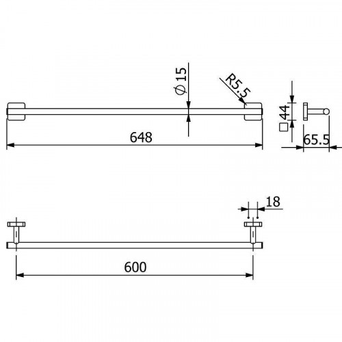 Полотенцедержатель Kludi Vela S 2597905 Хром