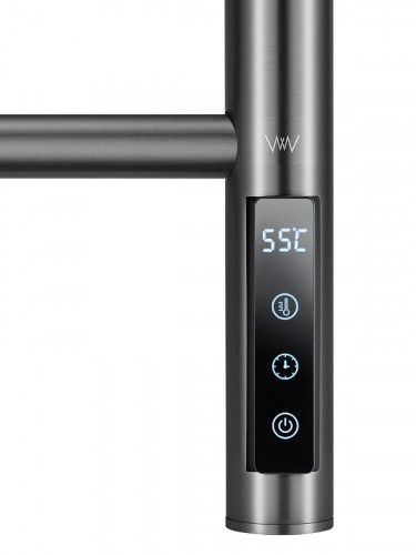 Электрический полотенцесушитель Wonzon & Woghand Bonn 45х90,4 R WW-AL409-GM цвет Темный графит