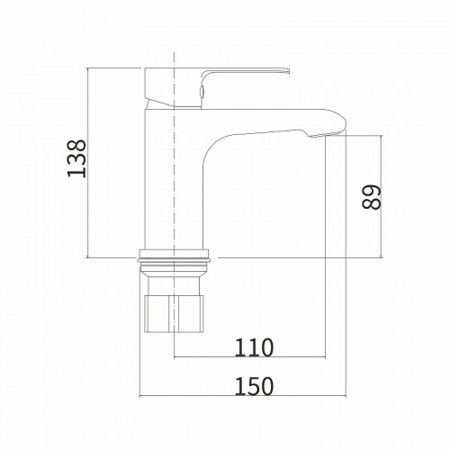 Смеситель для раковины Fashun A1082-7 цвет Черный