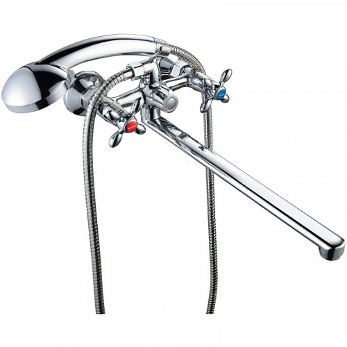 Смеситель для ванны Ростовская Мануфактура Сантехники Boou BA5318-4-C007-B702 универсальный Хром латунь на стену