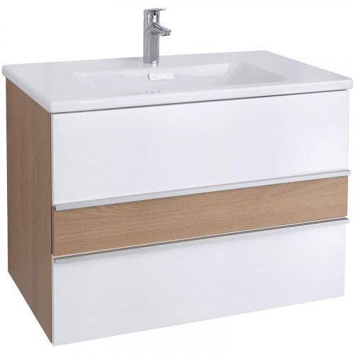 Тумба под раковину Jacob Delafon Lucien 80 EB2057-E76-J5 подвесная Белая глянцевая Дуб корбридж