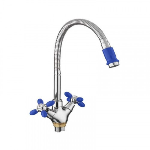 Смеситель для кухни Fashun A43127-11 цвет Хром Синий