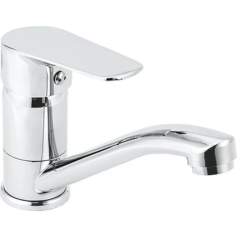 Кухонная мойка Mixline 57 L 528190 цвет Хром со смесителем Viko V-4110 Хром
