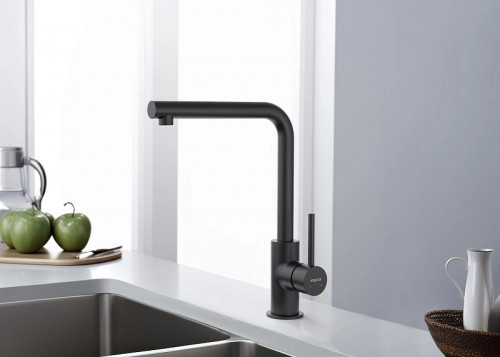 Смеситель для кухни Aquatek Европа AQ1380MB Черный матовый латунь