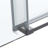 Душевой уголок Vincea Como Soft 120x90 VSR-1CS9012CLGM профиль Вороненая сталь стекло прозрачное