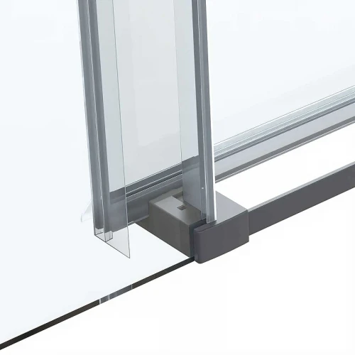 Душевой уголок Vincea Como Soft 120x90 VSR-1CS9012CLGM профиль Вороненая сталь стекло прозрачное