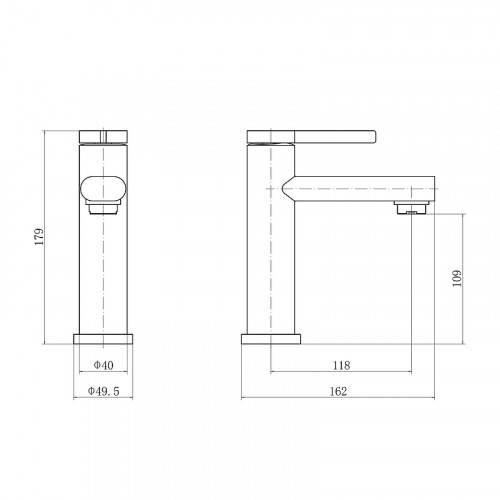 Смеситель для раковины Fashun A51130 цвет Сатин