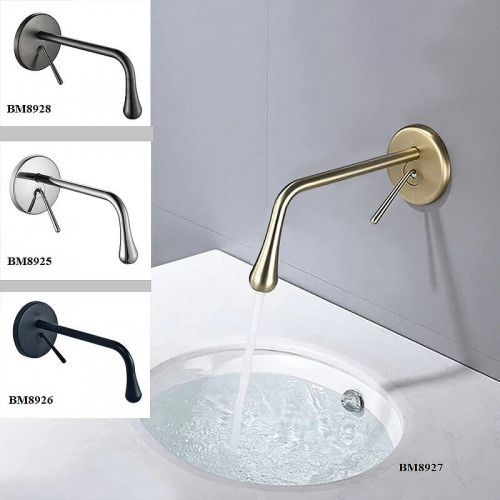 Смеситель для раковины Boch Mann Tropfen BM8928 Никель матовый латунь встраиваемый