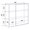 Зеркало со шкафом Loranto Santorini 60 L CS00086967 цвет Белый глянцевый