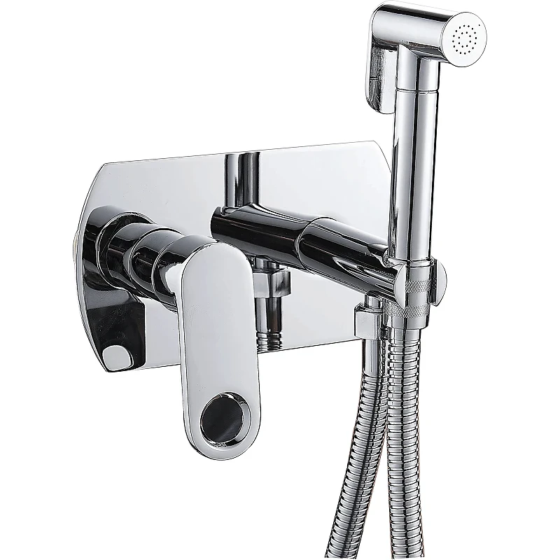 Гигиенический душ со смесителем ESKO SMH07 Хром латунь на стену