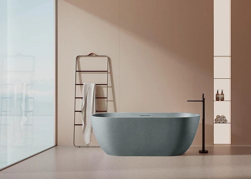 Ванна из искусственного камня AltroBagno Bruna 170x75 090202 цвет Серый гранит