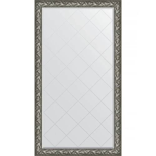 Зеркало Evoform Exclusive-G Floor 203х114 BY 6365 с гравировкой в багетной раме - Византия серебро 99 мм стекло