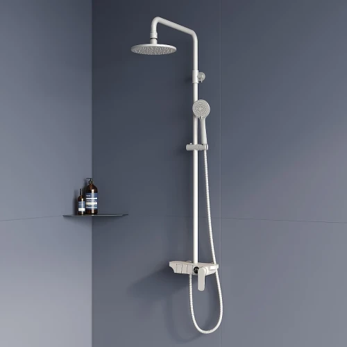 Душевая система RGW Shower Panels SP-33W 51140133-03 Белая латунь на стену