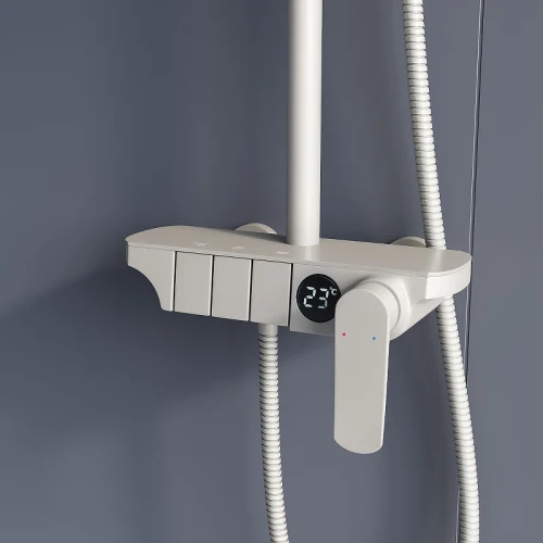 Душевая система RGW Shower Panels SP-33W 51140133-03 Белая латунь на стену