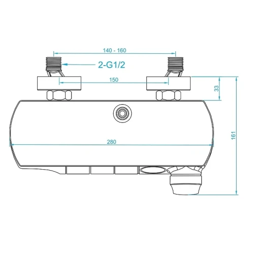 Душевая система RGW Shower Panels SP-33W 51140133-03 Белая латунь на стену