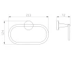Кольцо для полотенец Wonzon & Woghand Simple WW-6513 цвет Хром