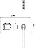 Смеситель для душа RGW Shower Panels SP-44-01 21140544-11 с термостатом