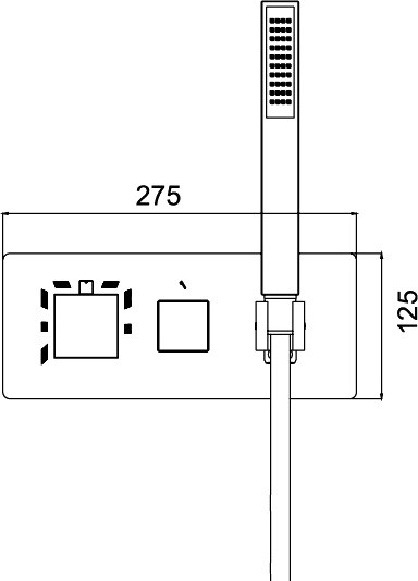 Смеситель для душа RGW Shower Panels SP-44-01 21140544-11 с термостатом