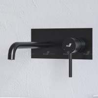 Смеситель для раковины RGW Shower Panels SP-45-11B 51140545-04 Черный матовый латунь встраиваемый
