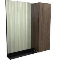 Зеркало со шкафом Comforty Кельн 75 00004149061 Дуб темный МДФ / ЛДСП, стекло