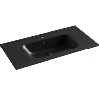 Раковина Ceramicanova Element 90 CN7002MB Черная матовая фарфор полувстраиваемая