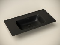Раковина Ceramicanova Element 90 CN7002MB Черная матовая фарфор полувстраиваемая