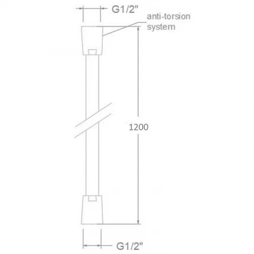 Душевой шланг Ramonsoler Accesorios 1121NC Никель брашированный