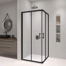 Душевой уголок RGW Passage 80x80 02083188-14, 19170188-01 профиль цвет Черный стекло прозрачное