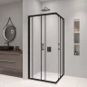 Душевой уголок RGW Passage 80x80 02083188-14, 19170188-01 профиль цвет Черный стекло прозрачное
