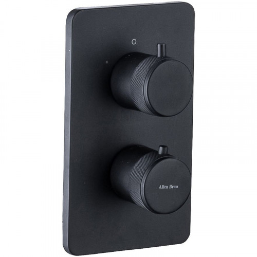 Смеситель для душа Allen Brau Priority 5.31113-31 с термостатом Черный матовый латунь встраиваемый