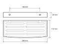 Полка корзина Bemeta Dark 102308080 Черная матовая