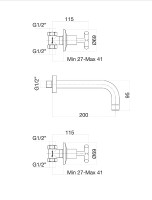 Смеситель для раковины Fiore XT 25CR0527