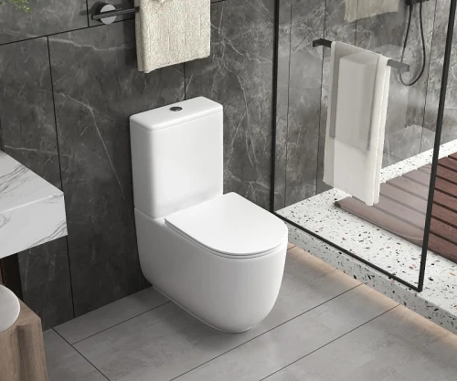 Унитаз-компакт AQUAme AQM1008PRO цвет Белый без бачка с сиденьем Микролифт