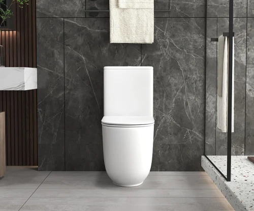 Унитаз-компакт AQUAme AQM1008PRO цвет Белый без бачка с сиденьем Микролифт