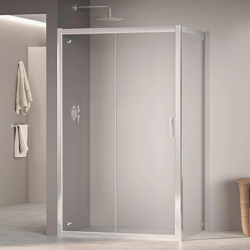 Душевой уголок RGW Passage 100x80 350804508-11 профиль цвет Хром стекло прозрачное