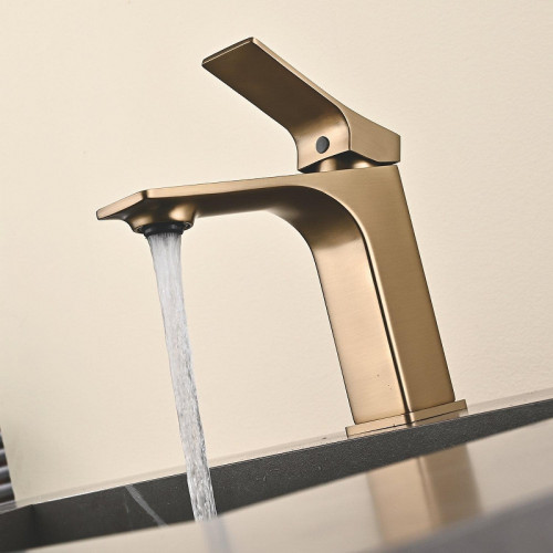 Смеситель для раковины Shevanik S6101G цвет Золотой сатин