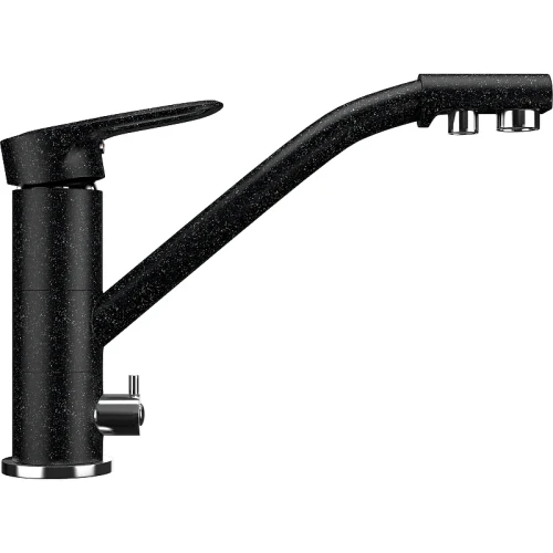 Смеситель для кухни Ulgran Classic U-010-308 Черный латунь