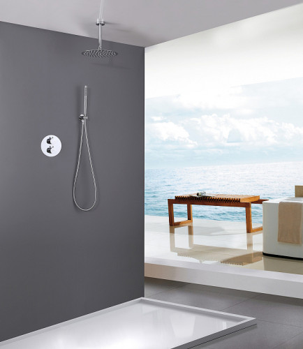 Душевая система Abber Wasser Kreis AF8121 Хром латунь встраиваемый